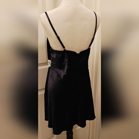 Vintage Cinema Etoile Velvet & Satin Babydoll Chemise Lingerie Slip Dress. - Picture 9 of 16